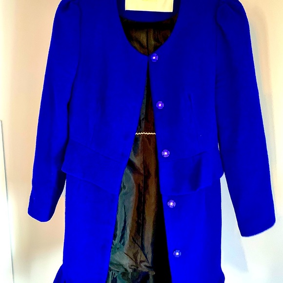 Orchily deep blue pea coat - Picture 4 of 4